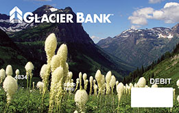 Glacier National Park debit card picture