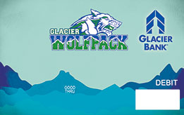 Glacier Wolfpack debit card picture