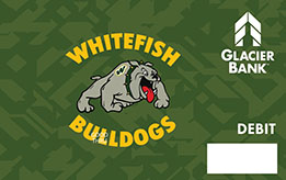 Whitefish Bulldogs High school debit card image