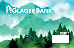 Mountain Water Color Debit Card Picture
