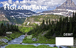 Glacier debit card picture